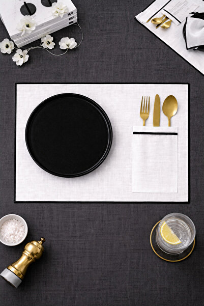 KaiHome Shine White Прямокутний з кишенями Американський сервіс / Супла 6 шт.