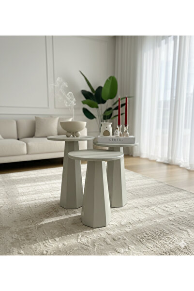 Nexura Design Mantar Sehpa 3’Lü (47*52*57)