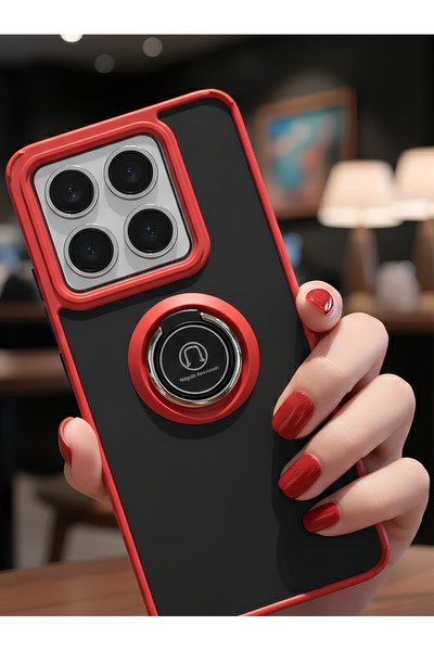 Hatreds Xiaomi Mi 14T İçin Kamera Korumalı Yüzüklü Kılıf - Leke Tutmaz Mat ve...