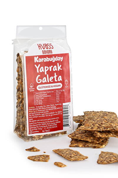 Kvass Bakery 2'li Glütensiz Yaprak Galeta Karabuğdaylı 70g • Glütensiz • Vega...