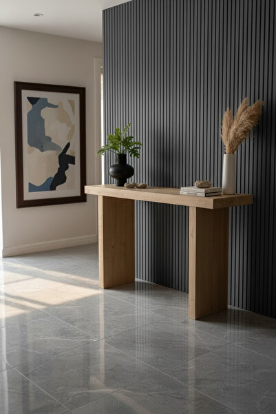 Çakır ahşap mobilya Modern meşe mdflam giriş antre dresuar konsol 125x30