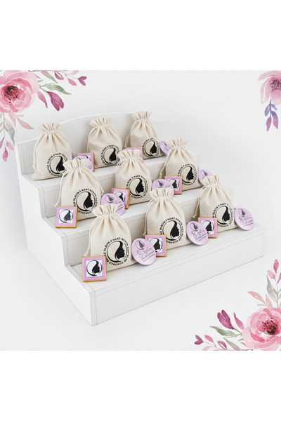 ORGANİZASYON HEDİYEM 10 قطع من سلسلة مفاتيح هدية يوم المرأة في 8 مارس مع حقيب...