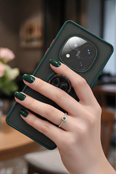 Hatreds Xiaomi Redmi Note 14 Pro Plus İçin Kamera Korumalı Yüzüklü Kılıf - Le...