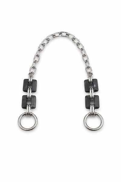 Nildenhobim Lanț de geantă cu detalii acrilice cu accesorii de culoare argint...