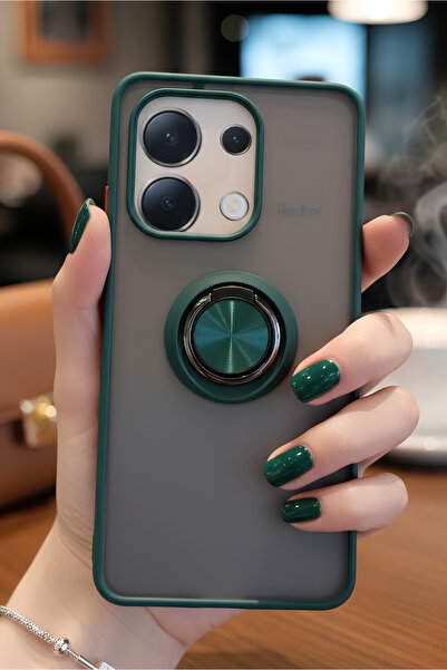 Hatreds Xiaomi Redmi Note 13 Pro 5G İçin Kamera Korumalı Yüzüklü Kılıf - Leke...