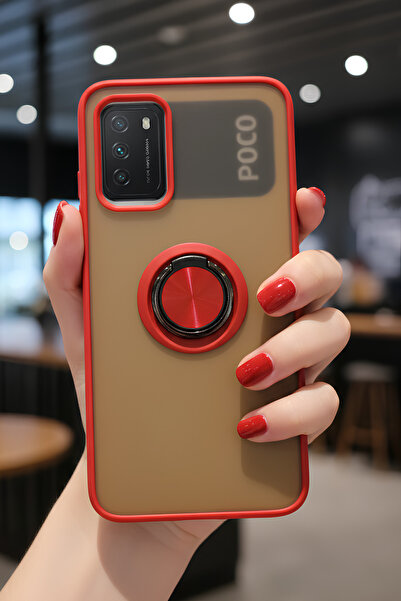 Hatreds Xiaomi Redmi 9T İçin Kamera Korumalı Yüzüklü Kılıf - Leke Tutmaz Mat ...