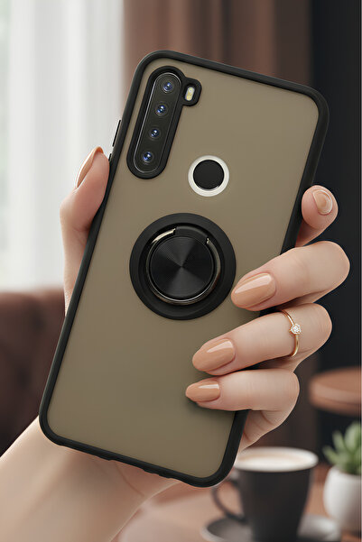 Hatreds حافظة لهاتف Xiaomi Redmi Note 8 مع حلقة واقية للكاميرا - مقاومة للبقع...