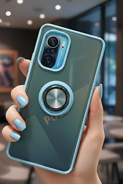 Hatreds حافظة لهاتف Xiaomi Redmi K40 مع حلقة واقية للكاميرا - مقاومة للبقع وت...