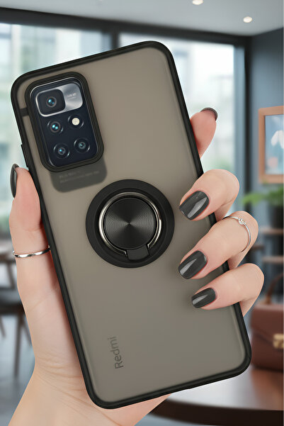 Hatreds Xiaomi Redmi 10 2022 İçin Kamera Korumalı Yüzüklü Kılıf - Leke Tutmaz...