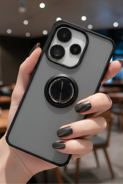 Hatreds Xiaomi Redmi 13 4G İçin Kamera Korumalı Yüzüklü Kılıf - Leke Tutmaz M...