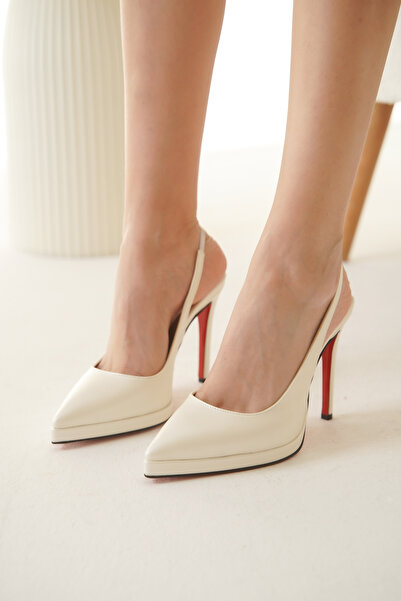 Ayakkabı Ateşi Frumoși Chicora Pantofi cu toc pentru femei, piele cu vârf asc...