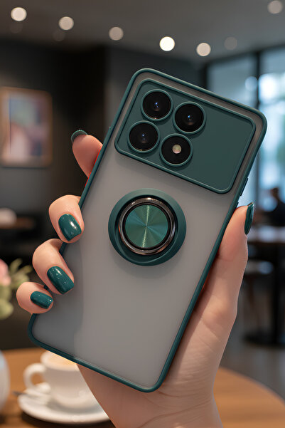 Hatreds Xiaomi Poco X6 Pro İçin Kamera Korumalı Yüzüklü Kılıf - Leke Tutmaz M...