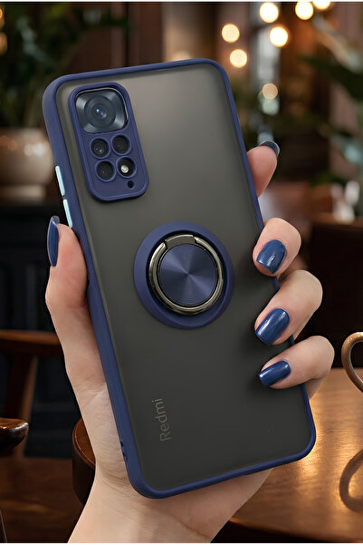 Hatreds Xiaomi Redmi Note 11 İçin Kamera Korumalı Yüzüklü Kılıf - Leke Tutmaz...