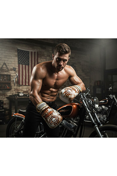 Conquer قفازات ملاكمة جلدية مخصصة ديفدسون