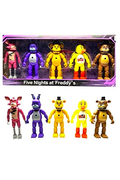 Pufline مجموعة ألعاب فايف نايتس آت فريديز فناف عالية الجودة مكونة من 5 قطع من...
