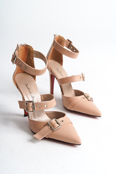 Ayakkabı Ateşi Γυναικεία παπούτσια με τακούνι Nude Skin Stiletto Sansa