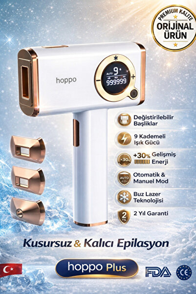 hoppo Ipl Buz Lazer Epilasyon Cihazı Plus 999.999 Flas Atım