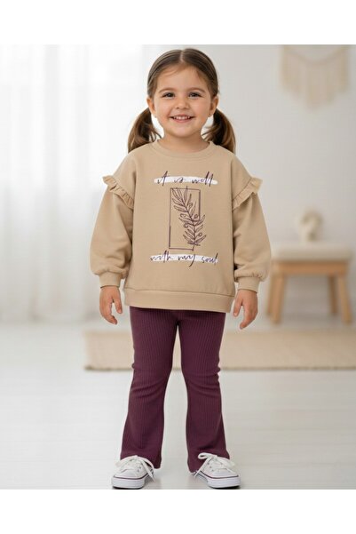 Ege Bebek SET SEZONIER DE LEGGINGS SPANIOLE CU IMPRIMARE FOI, UMERE VOLANTE, ...