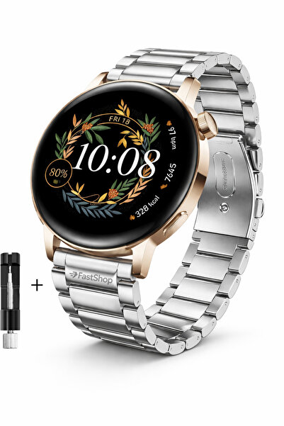 MMP SHOP Huawei Watch GT 2 / GT 3 42mm Uyumlu 20mm Paslanmaz Çelik Akıllı Saa...