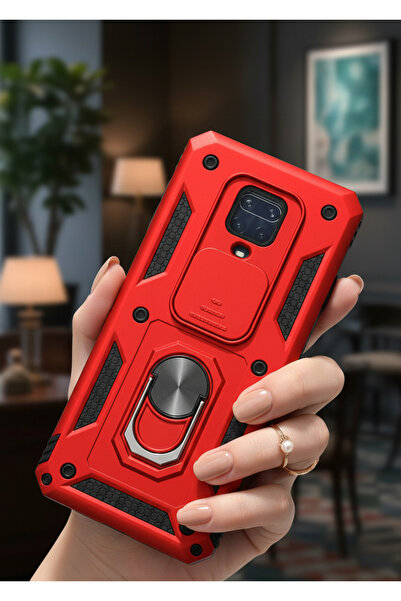 AQUA AKSESUAR Xiaomi Redmi Note 9 Pro Kılıf | Kapak Kızaklı Kamera Korumalı R...