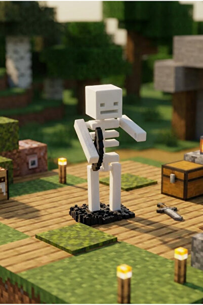 Shaddshop مجسم هيكل عظمي من ماكرافت