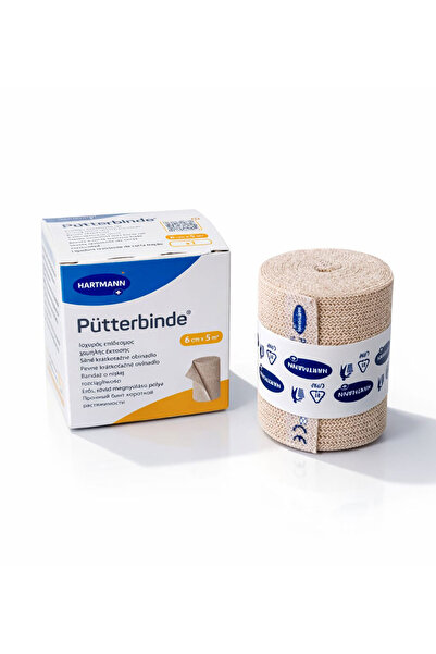 Hartmann Lenfödem Lipödem Kısa Germe Bandajı – 6 cm x 5 m