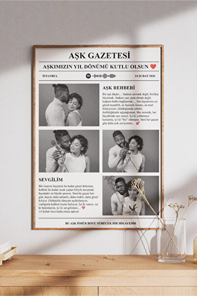 Sürpriz Vakti Kişiye Özel Anı Gazetesi | Favori Şarkınız, Sözler ve Fotoğraf ...