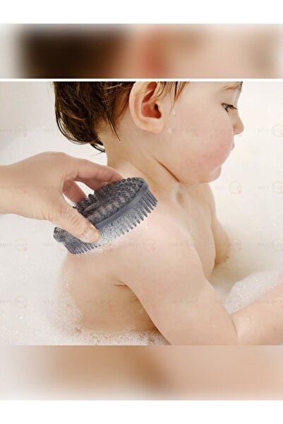 MAİN SHOP فرشاة تدليك الجسم، فرشاة ناعمة لتدليك الأطفال على الوجهين وحقيبة ال...