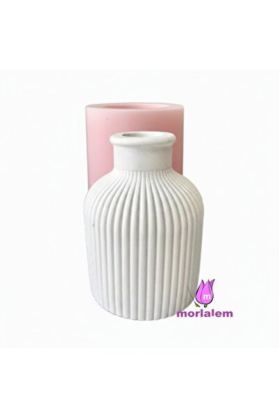 morlalem m قالب سيليكون مموج بطول 10 سم لصنع الفازات بتصميم بسيط K-1522، قالب...
