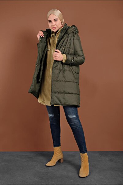 Alvina Надувний плащ з капюшоном - 90065