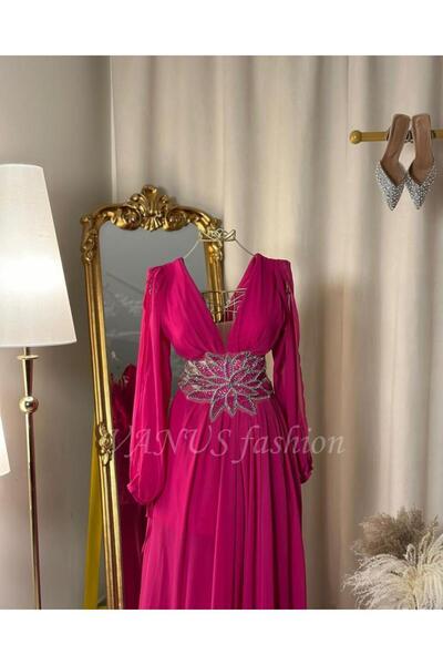 vanus fashion فستان سهرة طويل 4822