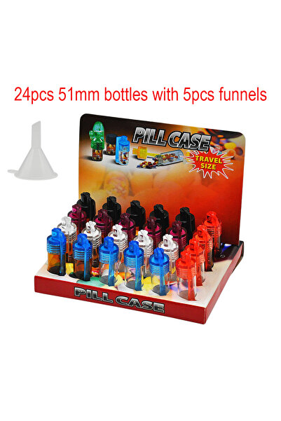 Choice 24Pcs 36mm 24Pcs 36MM 51mm Mini Glass Vials With Spoons Portable Small...