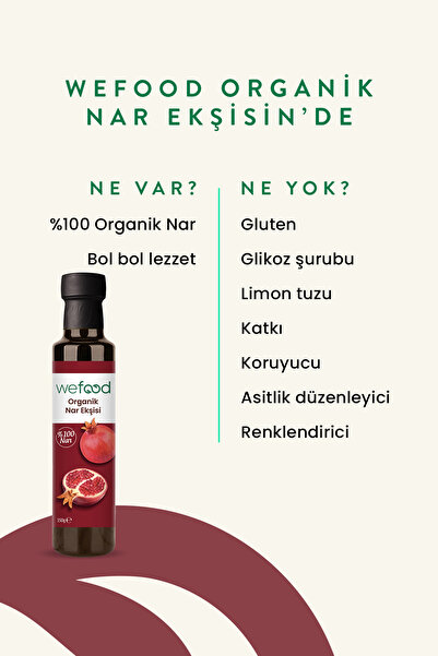 Wefood Organik Nar Ekşisi 350 Gr