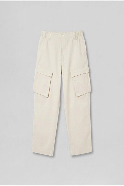 ablukaonline Чоловічі штани з кишенями, еластичні, баггі, відкриті, бежеві