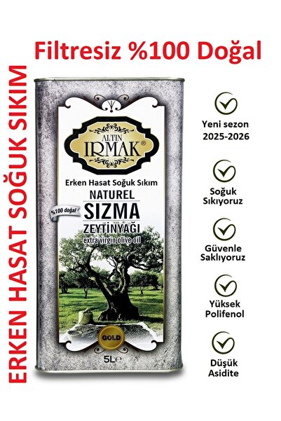 altın ırmak Özel Seri Premium Erken Hasat Soğuk Sıkım Natürel Sızma Zeytinyağ...