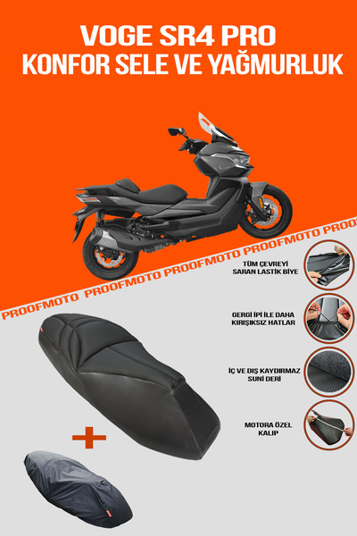 PROOFMOTO Voge Sr4 Pro Comfort Seat and Raincoat Cover