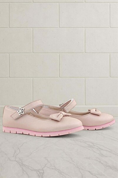 Rakerplus Powder Bow Velcro Star Girl's Ballerinas