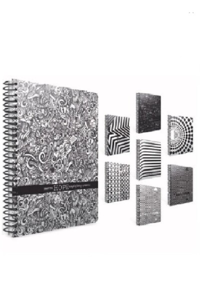 Gıpta Hope Spiral Karton Kapaklı Defter (19*26) 100 Yaprak ( Kareli )