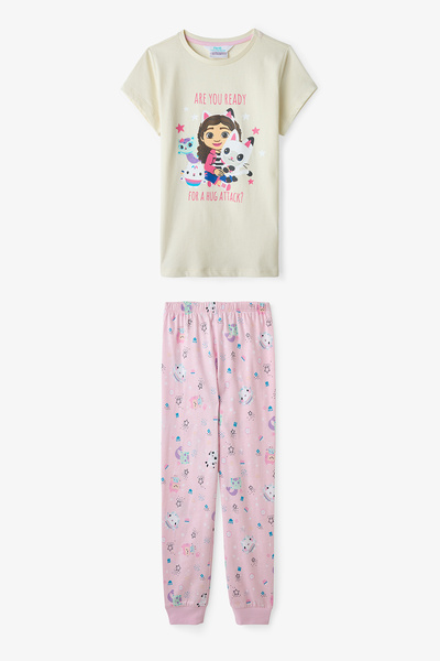 Penti Екру момичешки пижамен комплект Габи