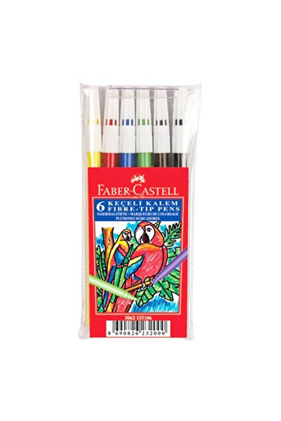 Faber Castell 155106   نموذج لباد 6 قلم رصاص ملون