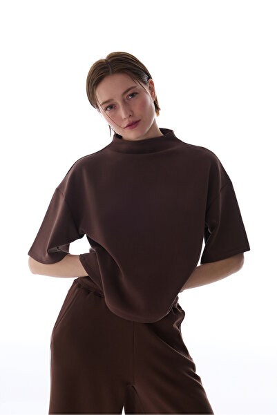 Penti Brown Crop Modal Top