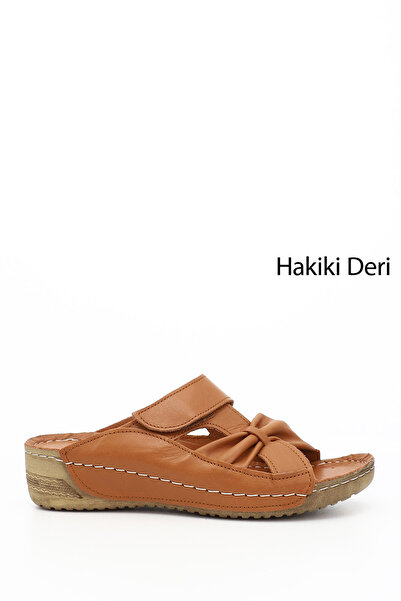 GÖNDERİ(R) Жіночі таба античні шорсткі підошви з натуральної шкіри