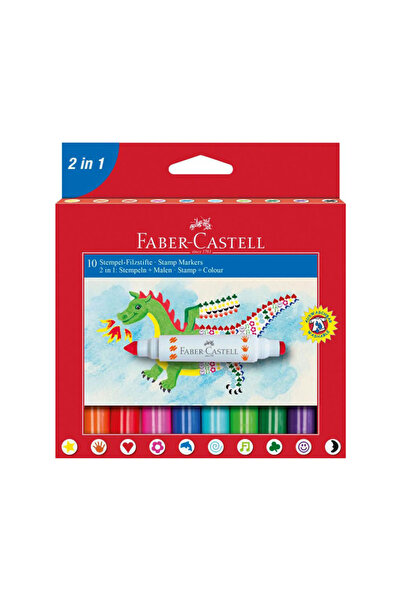 Faber Castell قلم فلوماستر جامبو 10 قطع 1551702IN1
