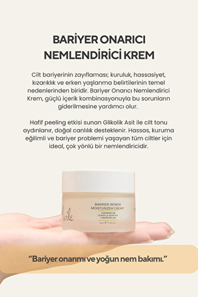 MAR'LE Bariyer Onarıcı Nemlendirici Krem
