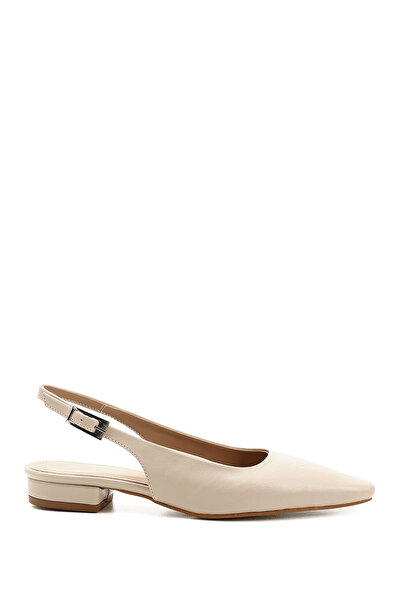 GÖNDERİ(R) Дамски кожени обувки с плосък нос и отворена задна част