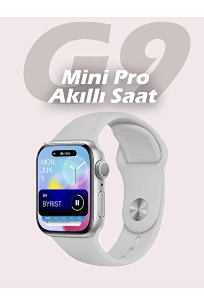 yollayenilensin G9 Mini Pro Akıllı Saat – Kadın Gümüş Smartwatch, 3 Kordonlu,...