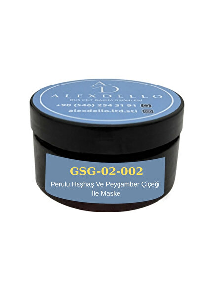 ALEXDELLO AD&GS Perulu Haşhaş Ve Peygamber Çiçeği Ile Maske