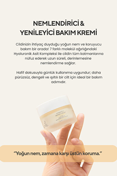 MAR'LE Nemlendirici & Yenileyici Bakım Kremi