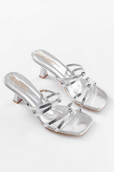 NiceDiffer Women's Sandals Croco Bow 6cm Heel