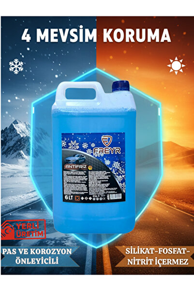 FREYR 4 Mevsim -42 Süper Mavi Antifriz 6Lt (ÜRETİM TARİHİ 2024)
